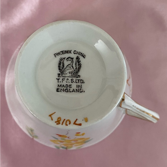 EUC VTG T. F. & S LTD PHOENIX CHINA TEACUP AND SAUCER - Picture 13 of 13